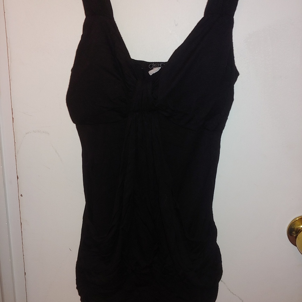 Black dressy night out tank